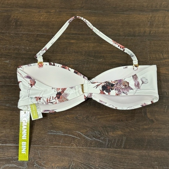 Gianni Bini Floral Bikini Top Size Medium Women - Picture 2 of 8